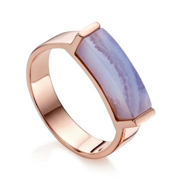 Linear 紫色石头戒指