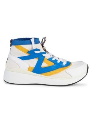 Patterned High-Top Sneakers