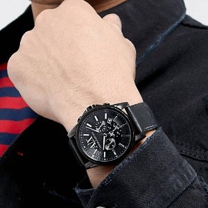 Armani Exchange 男士手表 AX2098 黑水晶表盘 时尚工业感