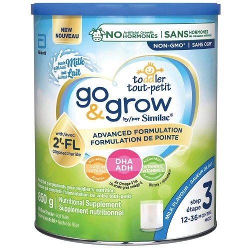 雅培 Go & Grow 3段宝宝奶粉850g 配方添加DHA