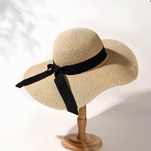 FURTALK 女式可折叠宽边太阳帽/沙滩帽  素颜神器 超显脸小