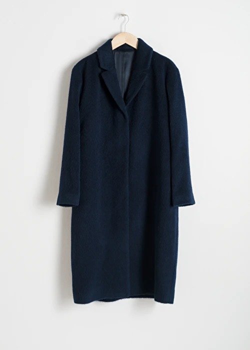 Wool Blend Long Coat
