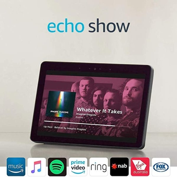 Echo Show (2代)- Premium sound and a vibrant 10” HD screen