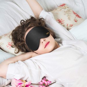 Gritin 天然真丝睡眠眼罩 亲肤柔软 佩戴舒适 提高睡眠质量