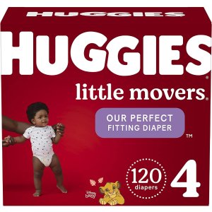 史低价：Huggies 好奇Little Movers纸尿裤 Size 4/120片