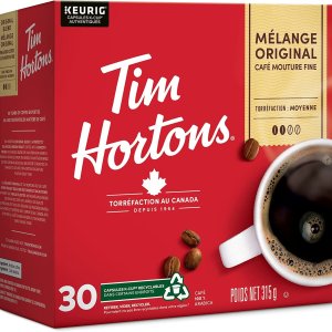 Tim Hortons 原味中度烘焙K-Cup咖啡胶囊 30个