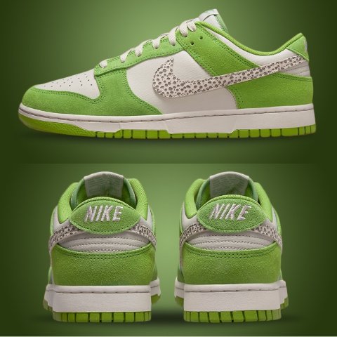 Nike Dunk Low 青苹果冰沙清新青苹果配色石斑纹小巧思罕见7.5折到手€89.99