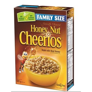 Cheerios 全谷物蜂蜜坚果即食麦圈, 685 Gram