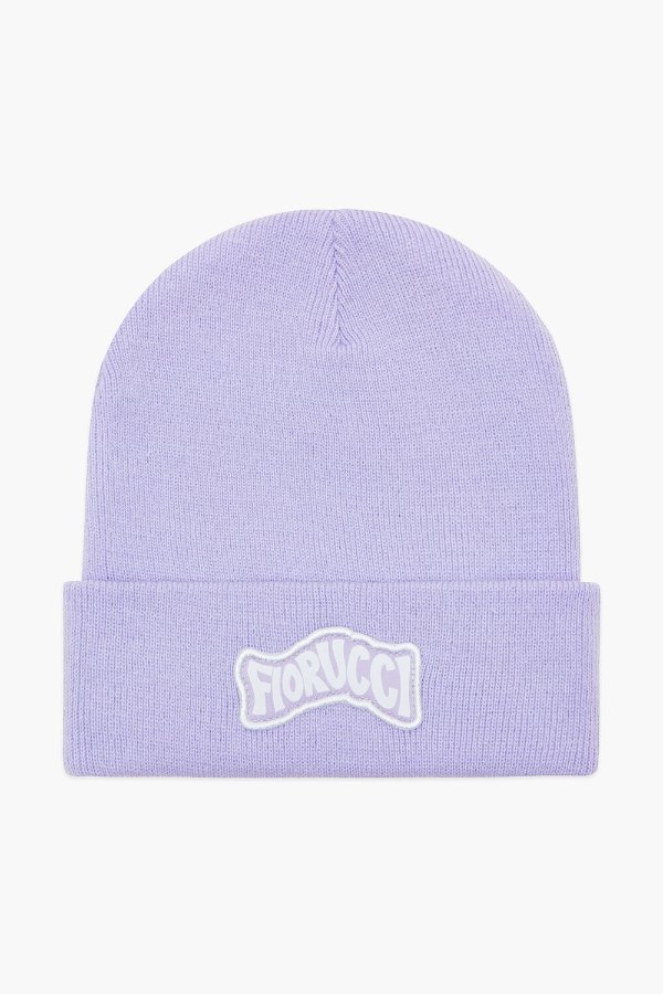 香芋紫毛线帽