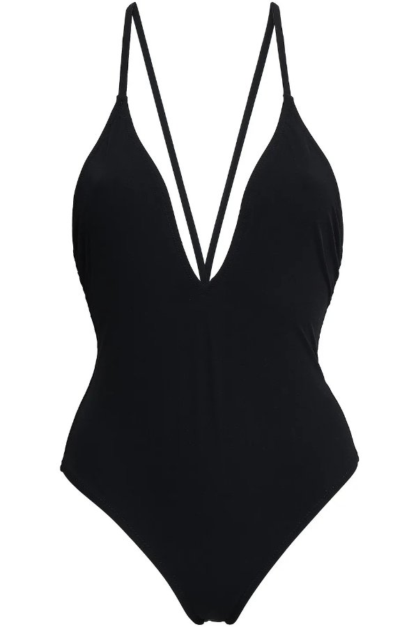 Ashton embellished stretch-jersey swimsuit