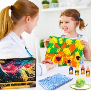 释放孩子创造力 | 水纹彩儿童用颜料 让孩子自己动手制作艺术品吧