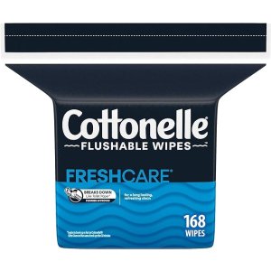 通过SS结账Cottonelle 可冲湿巾168 张