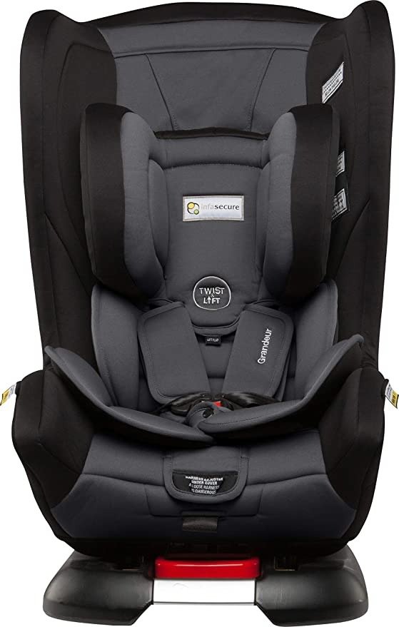 Grandeur Astra Convertible Car Seat for 0 to 8 Years, Grey