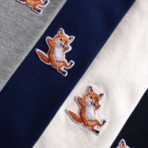 Maison Kitsune 法国刺绣小狐狸 收T恤、卫衣$136
