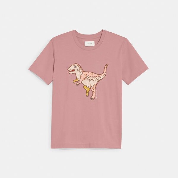 粉色恐龙T恤