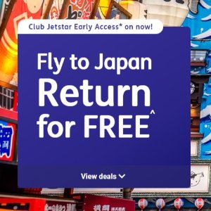 Jetstar 捷星航空 澳洲-日本回程免费！3月去看樱花🌸