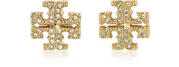 Crystal Logo Cross-Stud 耳钉