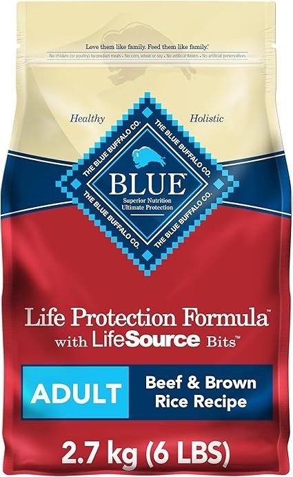 Blue Life Protection Formula 天然干狗粮成年牛肉，2.7 千克