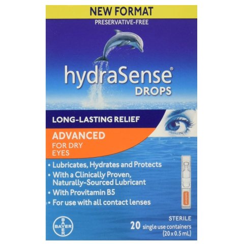 hydraSense B5润眼 人工泪液滴眼液 0.5ml*20支独立装