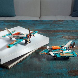 LEGO 42117 竞技飞机好价 发动机仓可打开 螺旋桨可旋转
