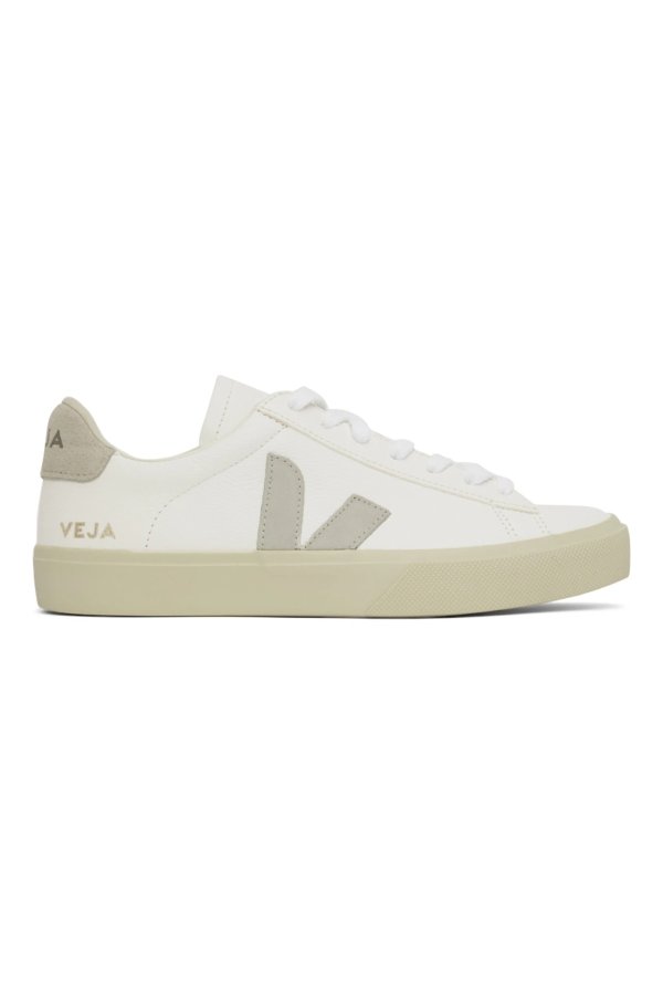 White Leather Campo Sneakers