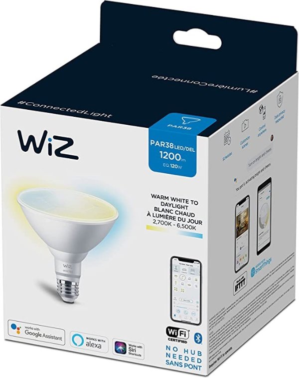 WiZ 120W PAR38 WiFi 可调白色智能 LED 灯泡