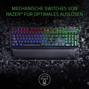 Razer BlackWidow Elite RGB 绿轴游戏键盘 嗒塔塔疯狂操作