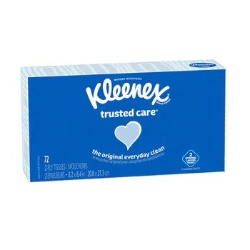 Kleenex Trusted Care 2 层纸巾，72 张/盒