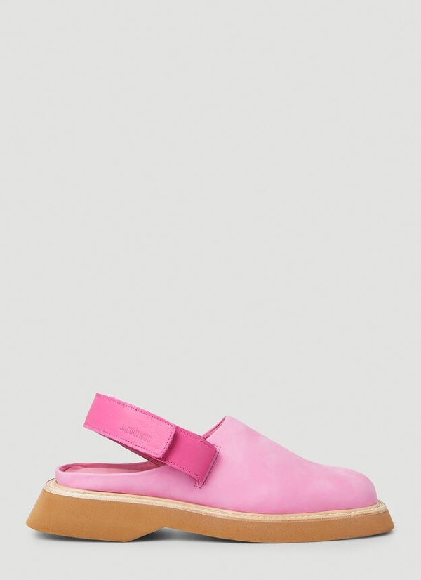 粉色穆勒鞋