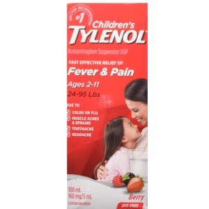补货：Tylenol 泰诺液体儿童退烧药100ml 适合2-11岁儿童