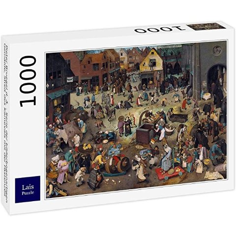 Lais Puzzle Pieter Bruegel d I. Series of Picture-Articulated Paintings, Dispute of Carnival with the Eve Time 1000 Pieces