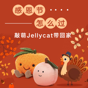 今年感恩节长周末打算怎么过 分享赢敲萌Jellycat玩偶