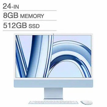 24 in. iMac（M3 Chip, 8 GB RAM, 512 GB SSD）