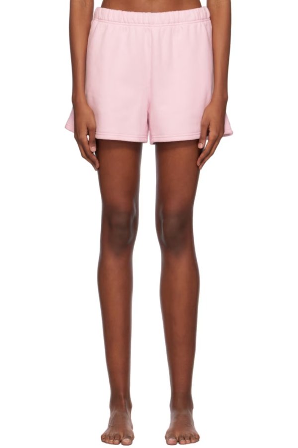 Skims 粉色 短裤