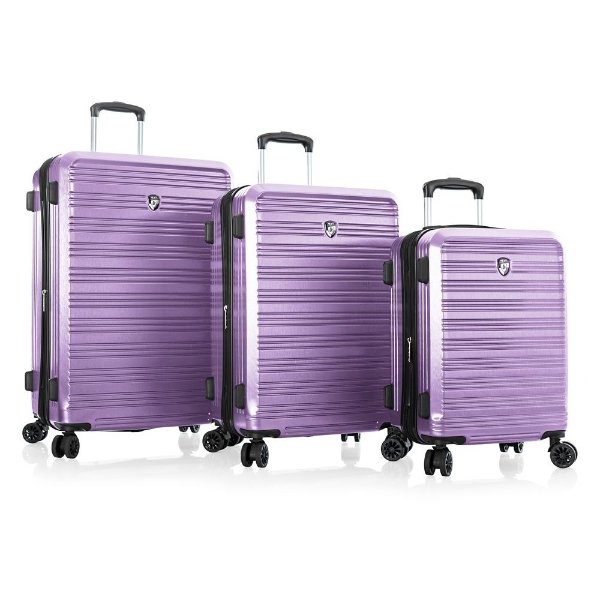 Aerolite 3件套轻便行李箱 紫色