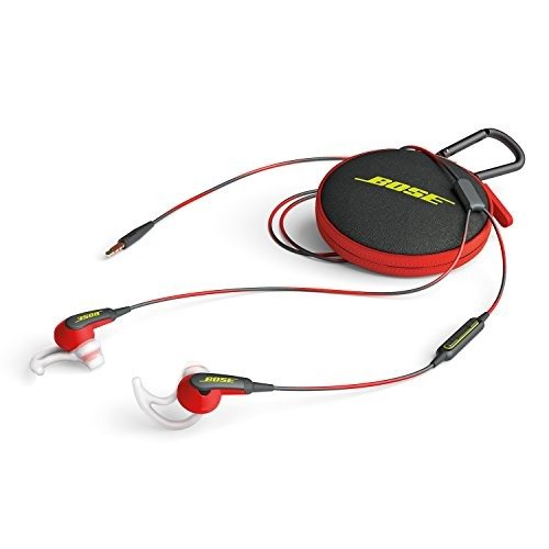 红色入耳式运动耳机 苹果专用