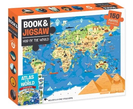 儿童版世界地图 150片