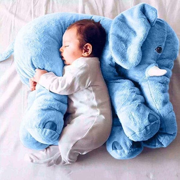 婴儿大象枕头蹒跚学步的睡眠大象毛绒