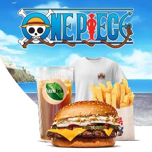 Burger King🍔汉堡王 X 海贼王联名啦！买MENU套餐就送T恤