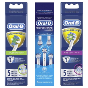 团购：Oral-B 原装电动牙刷替换刷头 3支装$15 5支装$19
