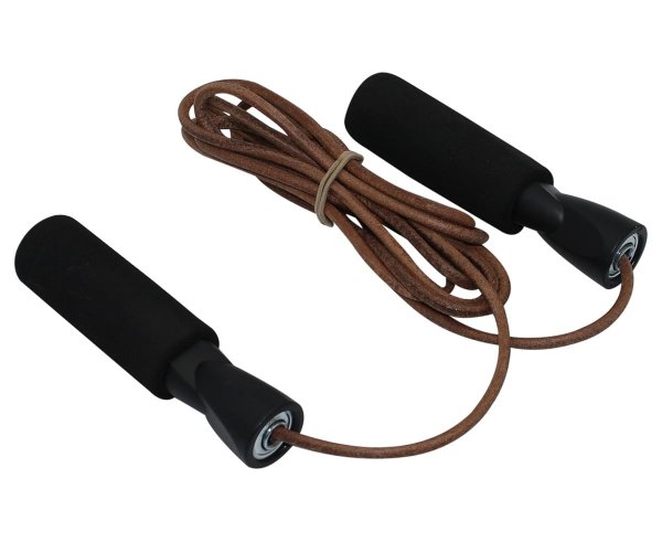 s Leather Skipping Rope - Black/Brown