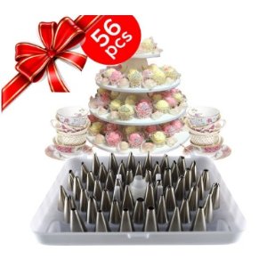 KitchenPRO 56件套蛋糕裱花不锈钢工具套装
