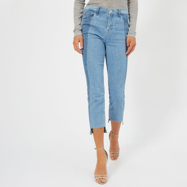 Women's Ruby High Rise Crop Jeans with Panel Detail - Genesis