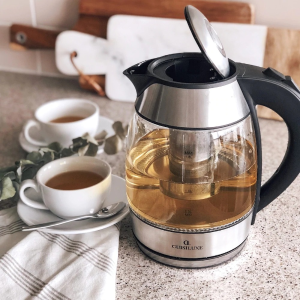 CL Cuisiluxe 两用透明电热水壶 自带可拆卸茶网 直接煮茶喝