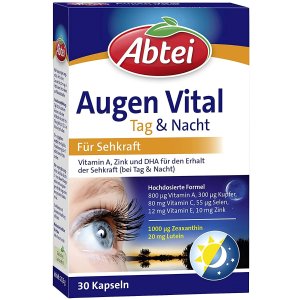 €3.88吃一个月Abtei 日夜护眼胶囊 含维生素、核黄素 缓解用眼疲劳