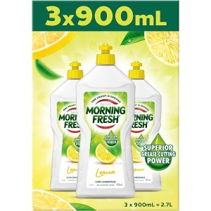 MORNING FRESH柠檬洗碗液, (900ML x 3)