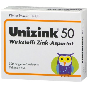 Unizink 50 补锌片 100片大盒 1岁以上儿童青少年及成人适用