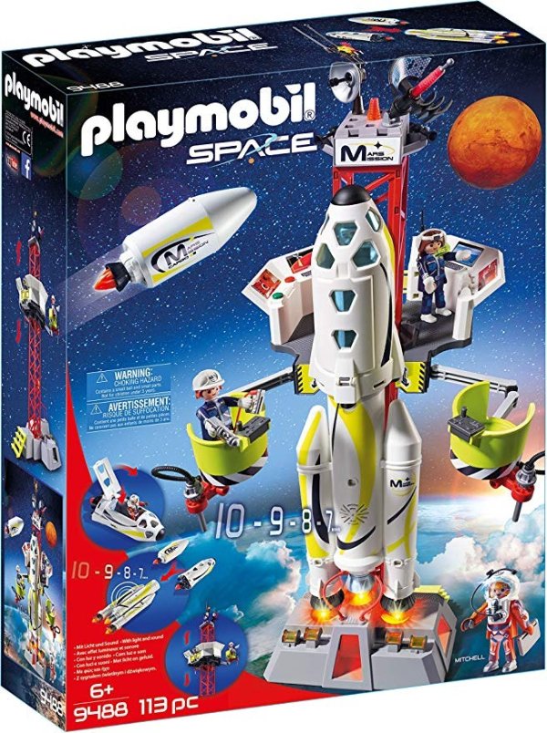 PLAYMOBIL Space 9488 火星火箭和发射台