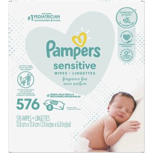 Pampers 敏感型宝宝湿巾 销量No.1 湿巾强度增加4倍 576张