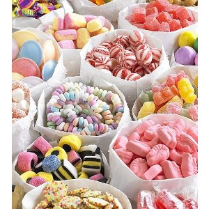 彩虹糖、口香糖、各种糖果类全部都特价哦